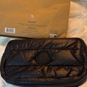New in packaging Moncler Parfums GWP  Black toiletry bag/pouch.